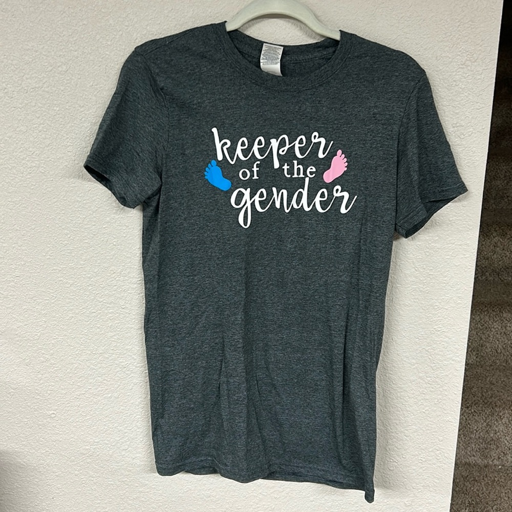 Womens keeper of the gender shirt
